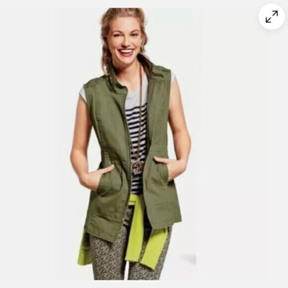 Cabi #5101 Explorer Utility Vest Olive Khaki Green - Picture 1 of 6